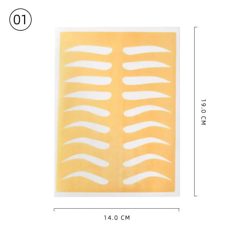PMU Flexible Practice Skin – Eyebrow & Blank Training Sheets - 11 Styles