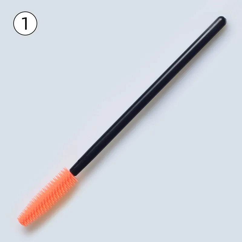 Disposable Silicone Mascara Wands – Colorful Flexible Eyelash & Brow Brushes | 50PCS