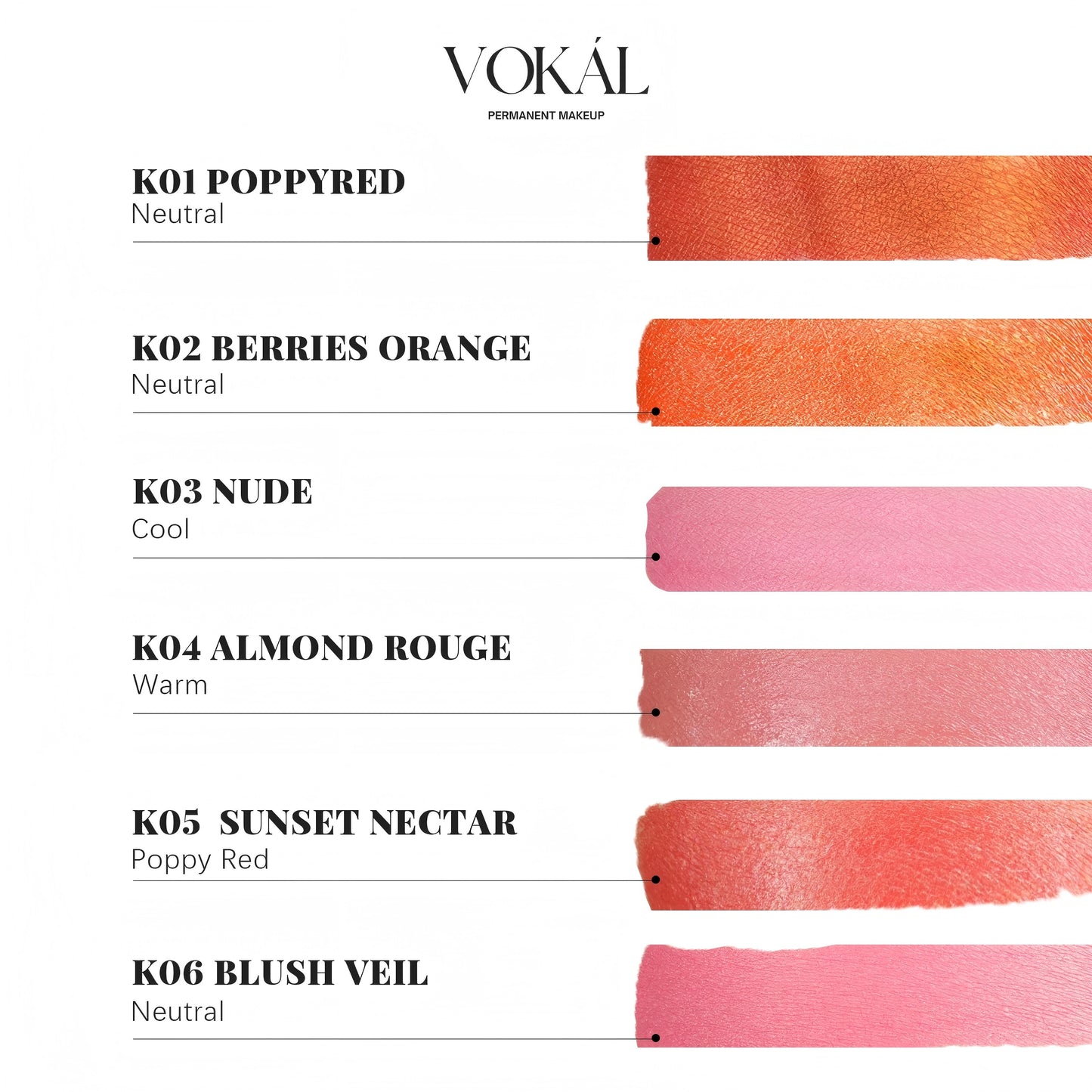 VOKÁL™ K02 BERRIES ORANGE – Water-Based Lip Pigment (10ml)