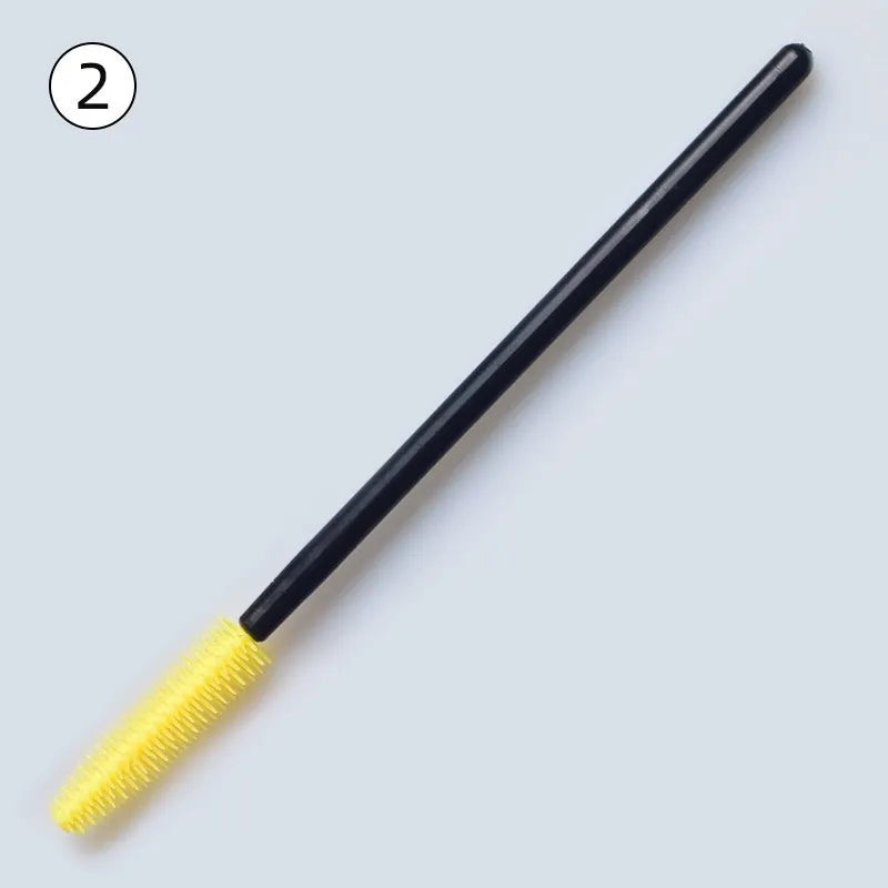 Disposable Silicone Mascara Wands – Colorful Flexible Eyelash & Brow Brushes | 50PCS