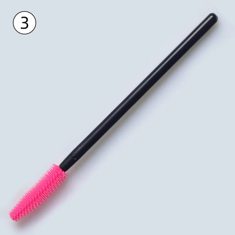 Disposable Silicone Mascara Wands – Colorful Flexible Eyelash & Brow Brushes | 50PCS
