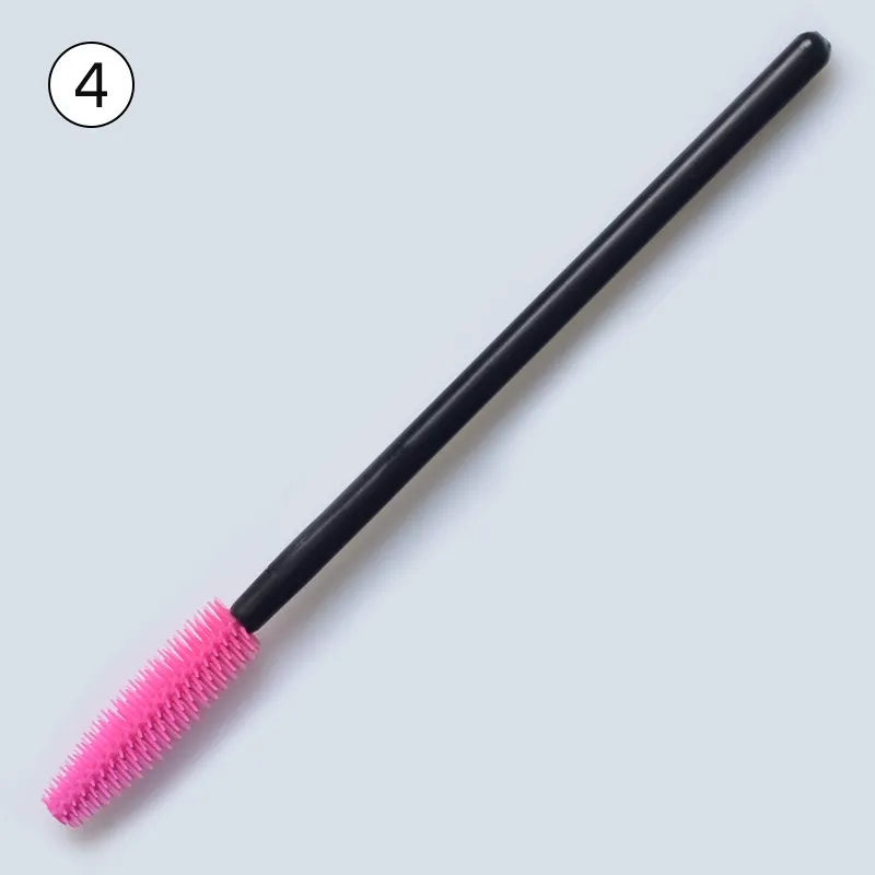 Disposable Silicone Mascara Wands – Colorful Flexible Eyelash & Brow Brushes | 50PCS