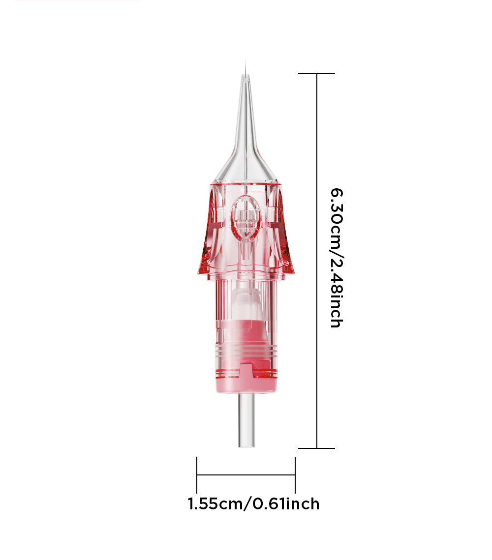 V6 Pink & Transparent Needle Cartridge – Standard Model