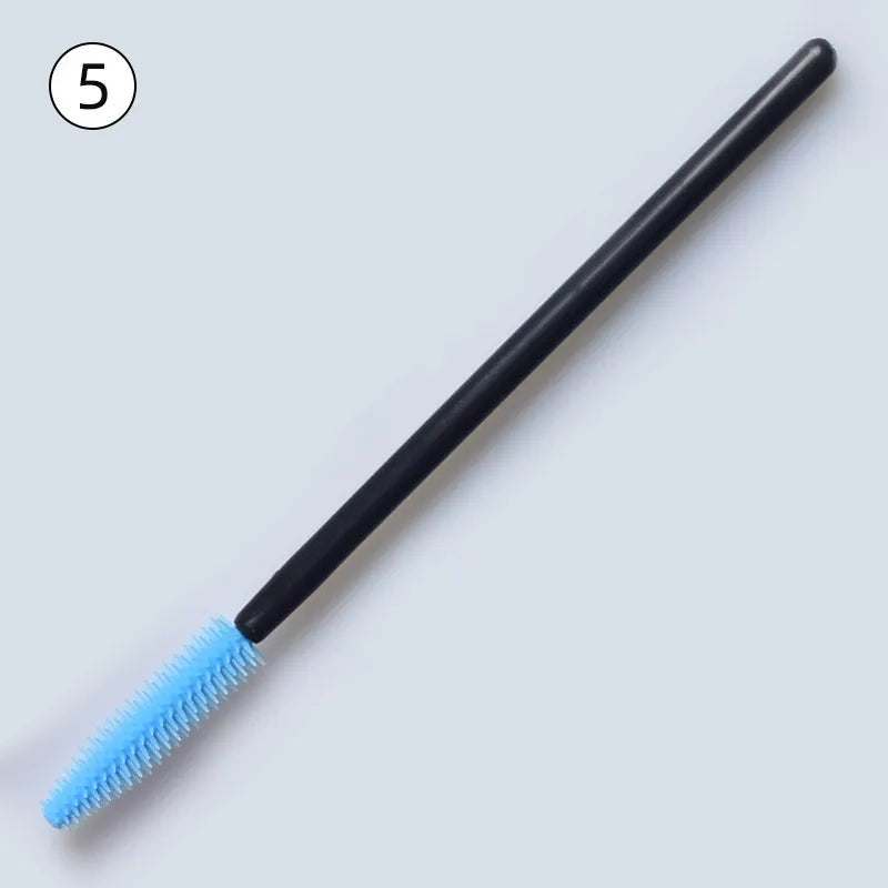 Disposable Silicone Mascara Wands – Colorful Flexible Eyelash & Brow Brushes | 50PCS