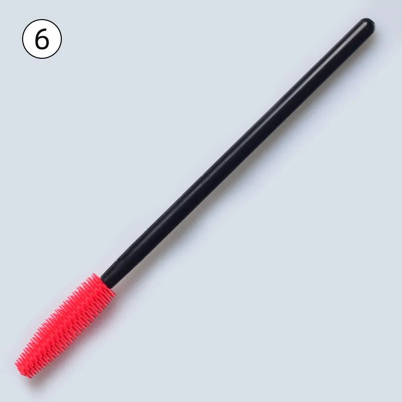 Disposable Silicone Mascara Wands – Colorful Flexible Eyelash & Brow Brushes | 50PCS