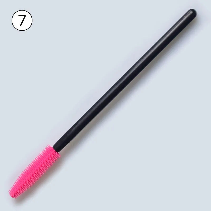 Disposable Silicone Mascara Wands – Colorful Flexible Eyelash & Brow Brushes | 50PCS