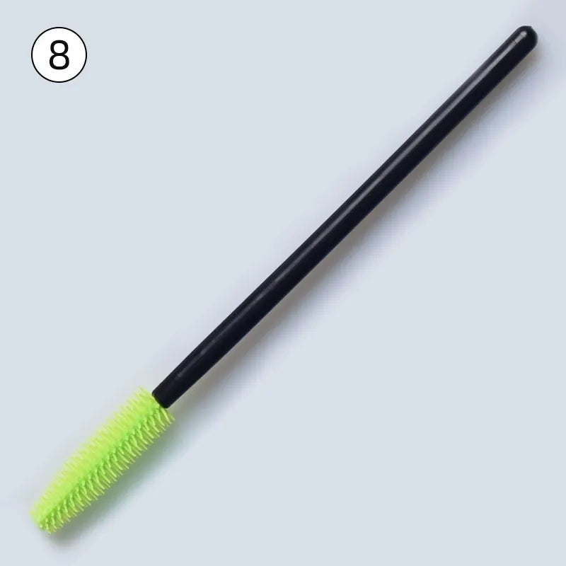 Disposable Silicone Mascara Wands – Colorful Flexible Eyelash & Brow Brushes | 50PCS