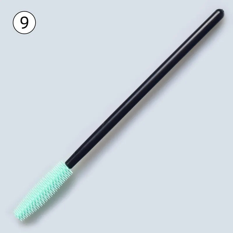 Disposable Silicone Mascara Wands – Colorful Flexible Eyelash & Brow Brushes | 50PCS