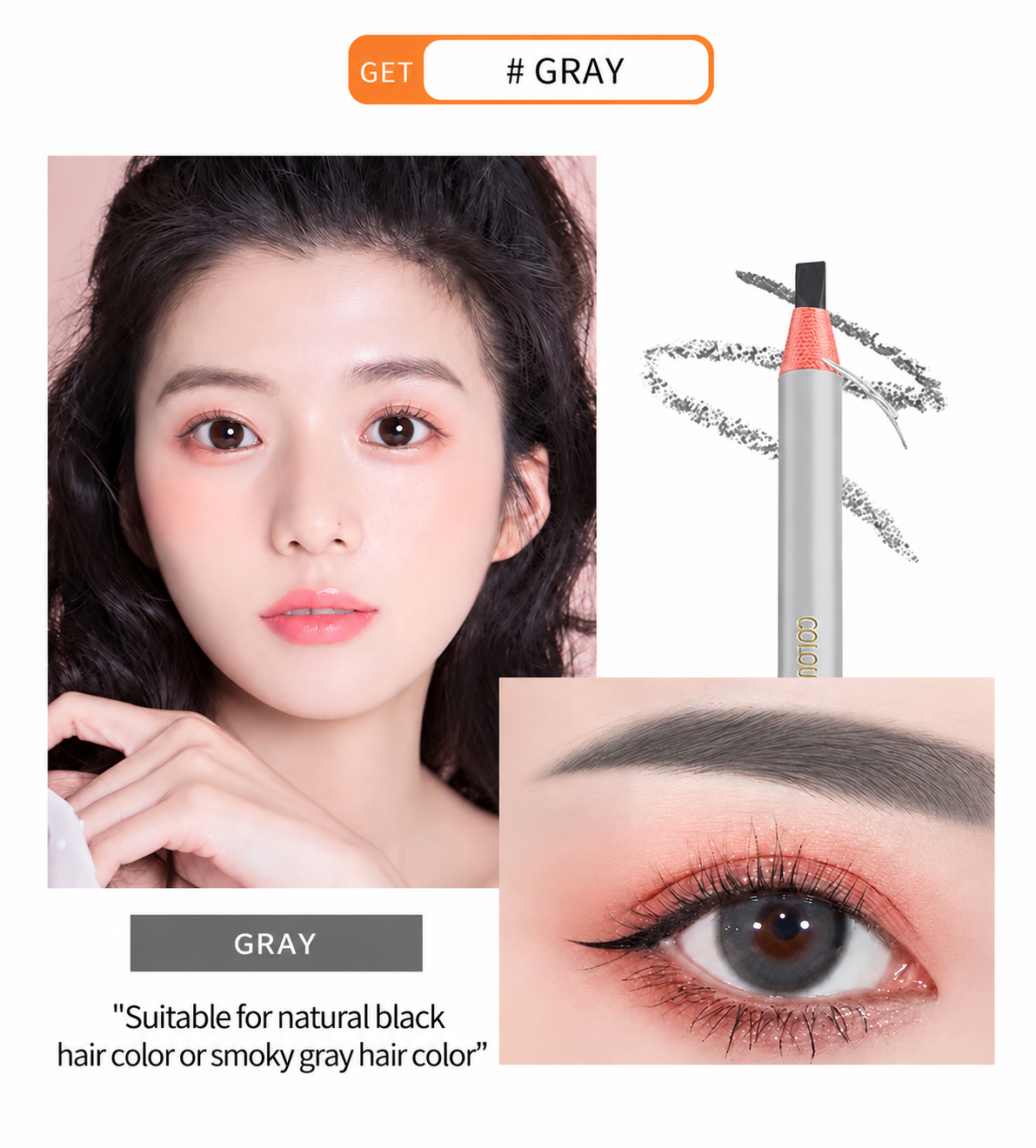 NILAI 1818 Professional Pull-String Eyebrow Pencil – Waterproof Flat-Tip Brow Mapping & Makeup Pencil - 12PCS/PACK