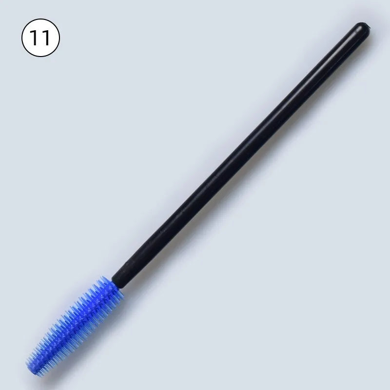 Disposable Silicone Mascara Wands – Colorful Flexible Eyelash & Brow Brushes | 50PCS