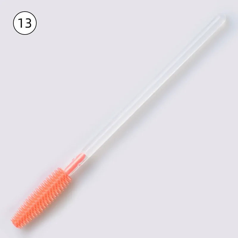 Disposable Silicone Mascara Wands – Colorful Flexible Eyelash & Brow Brushes | 50PCS