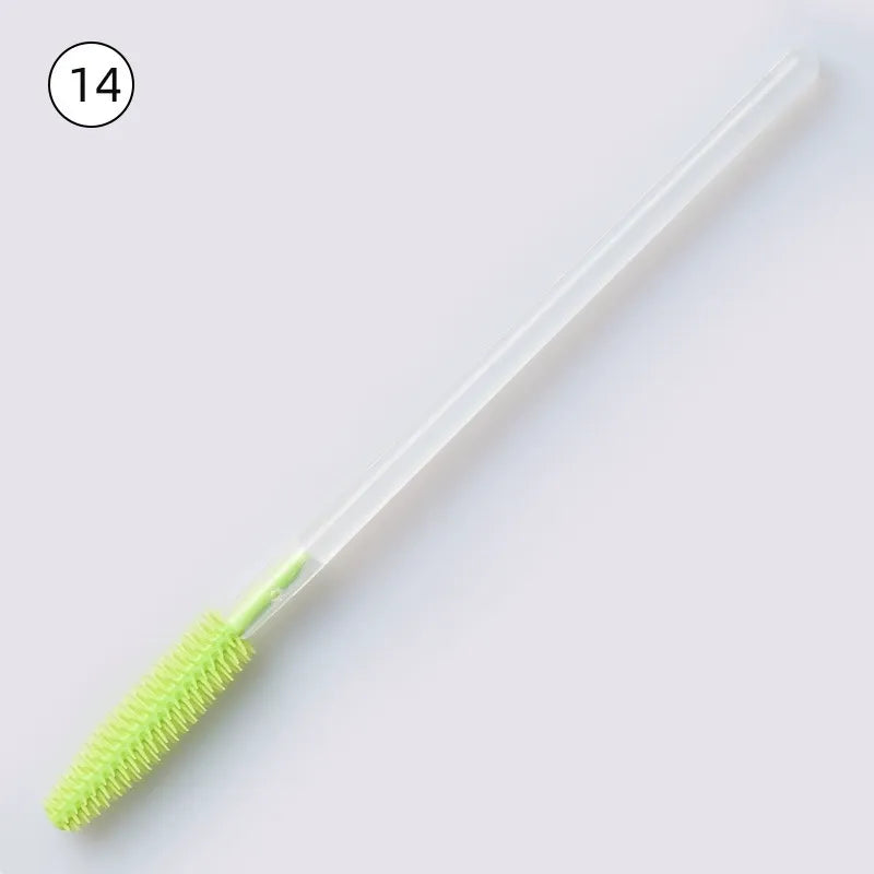 Disposable Silicone Mascara Wands – Colorful Flexible Eyelash & Brow Brushes | 50PCS