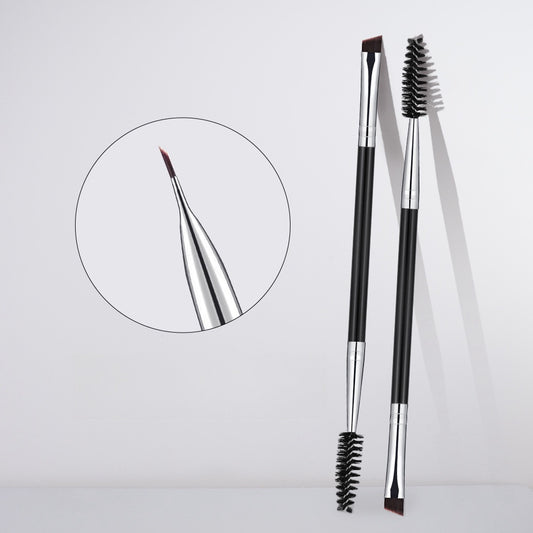 Ultra-Thin Angled Dual-Head Eyebrow Brush - 20PCS