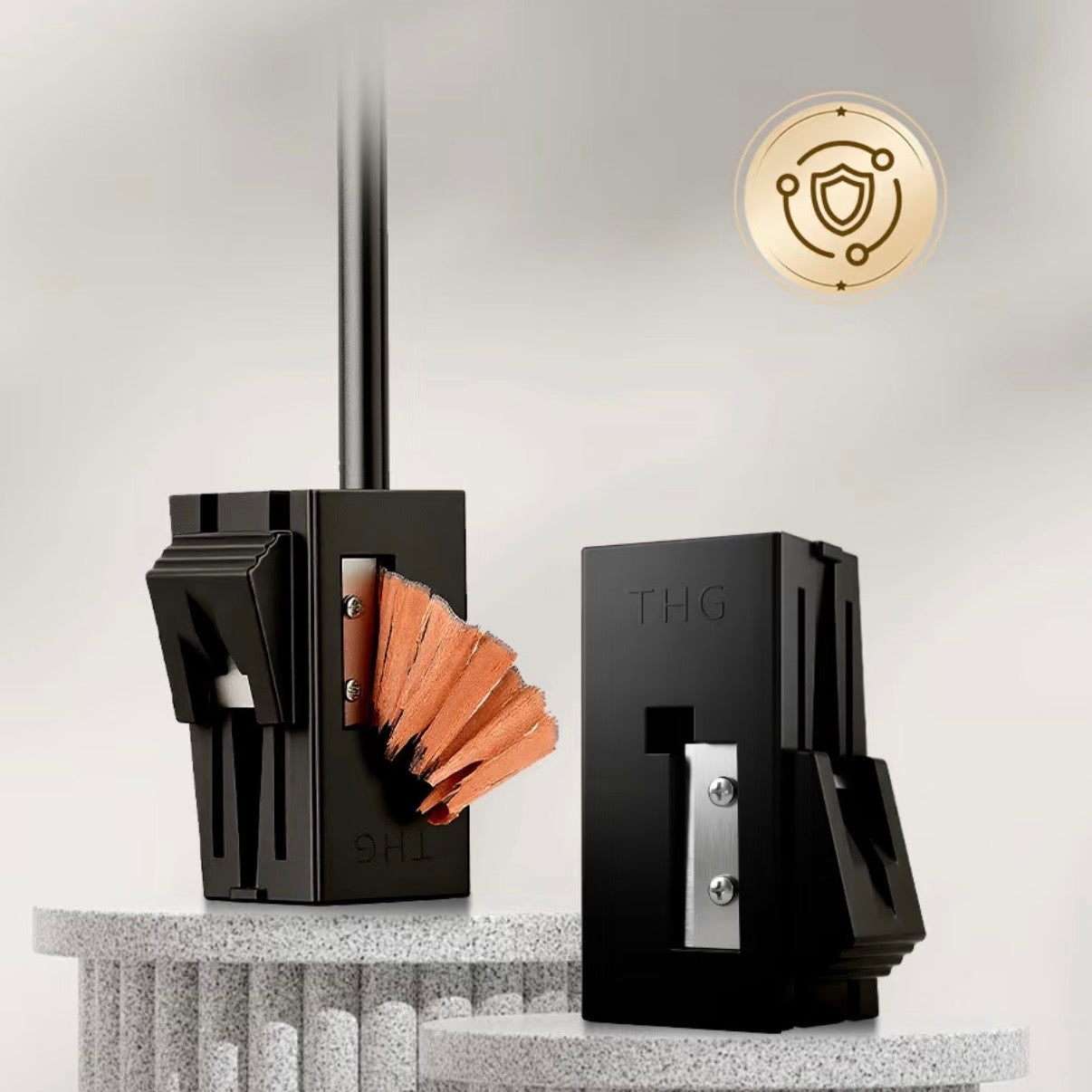 VOKAL PMU Precision BrowPro Sharpener – For Round-Core Wooden Eyebrow Pencils