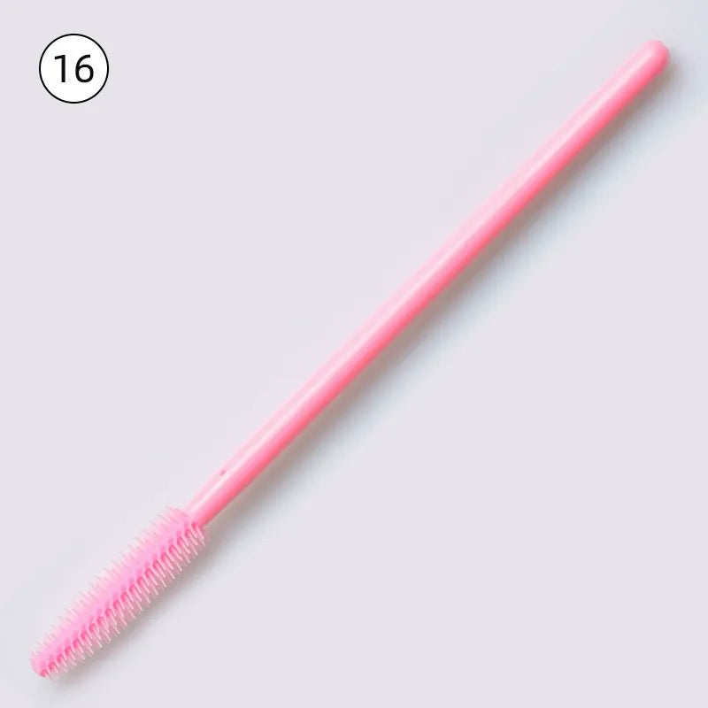 Disposable Silicone Mascara Wands – Colorful Flexible Eyelash & Brow Brushes | 50PCS