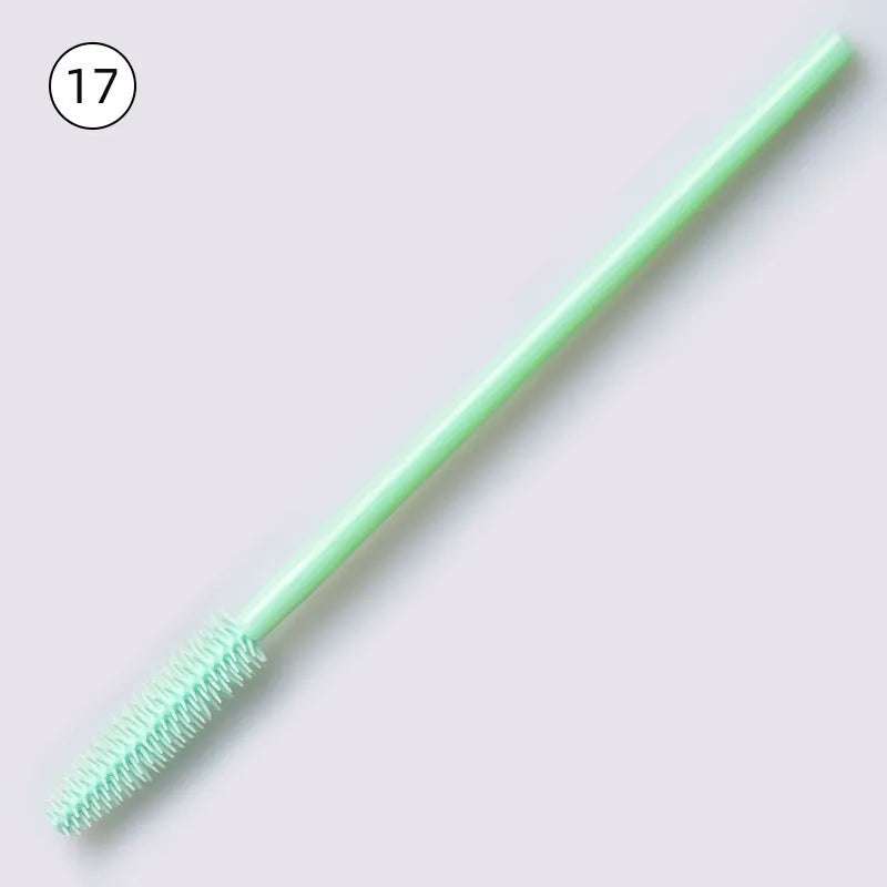 Disposable Silicone Mascara Wands – Colorful Flexible Eyelash & Brow Brushes | 50PCS