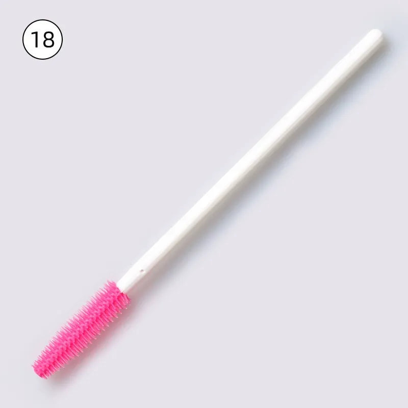 Disposable Silicone Mascara Wands – Colorful Flexible Eyelash & Brow Brushes | 50PCS