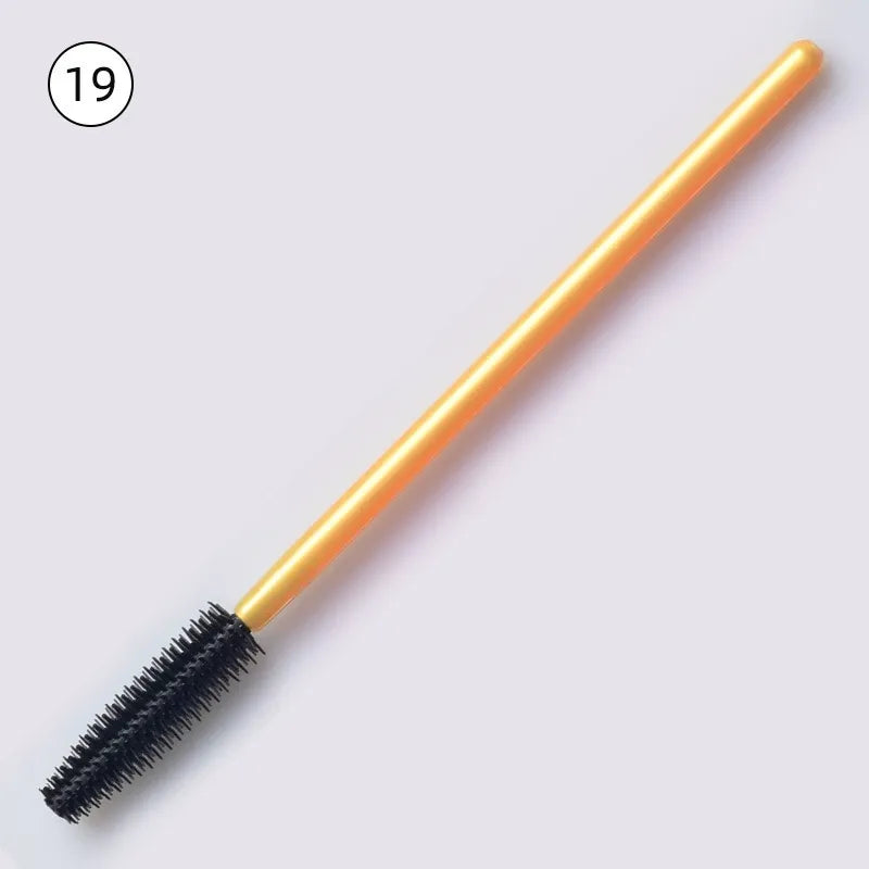 Disposable Silicone Mascara Wands – Colorful Flexible Eyelash & Brow Brushes | 50PCS