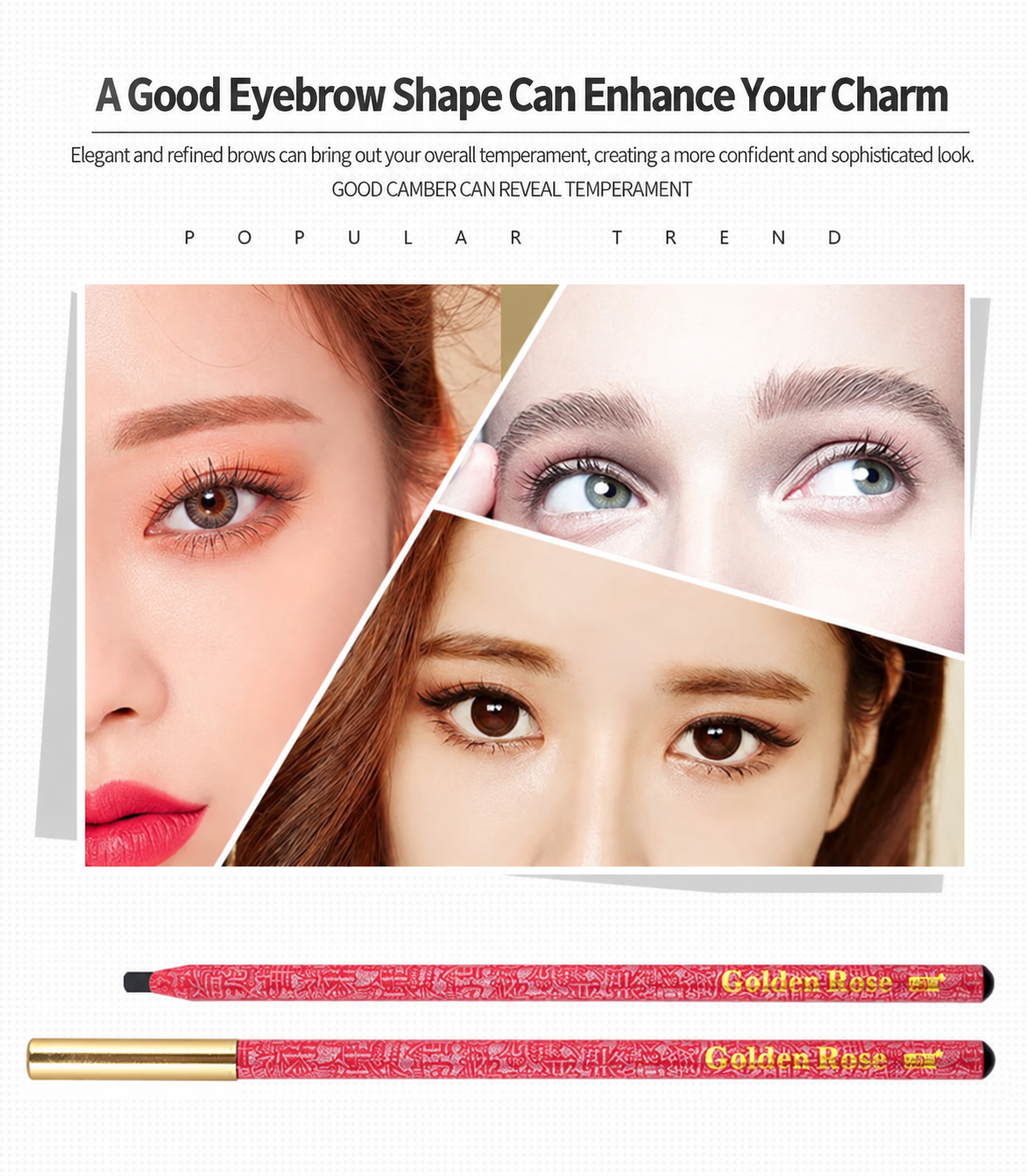 Professional Pull-String Hard-Core Eyebrow Pencil – Waterproof PMU Brow Mapping Pencil, 12PCS/Box
