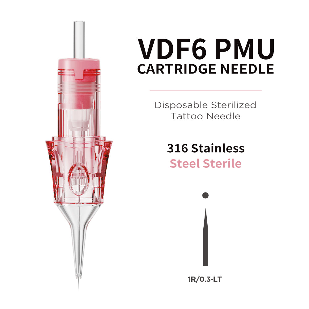 V6 Pink & Transparent Needle Cartridge – Standard Model