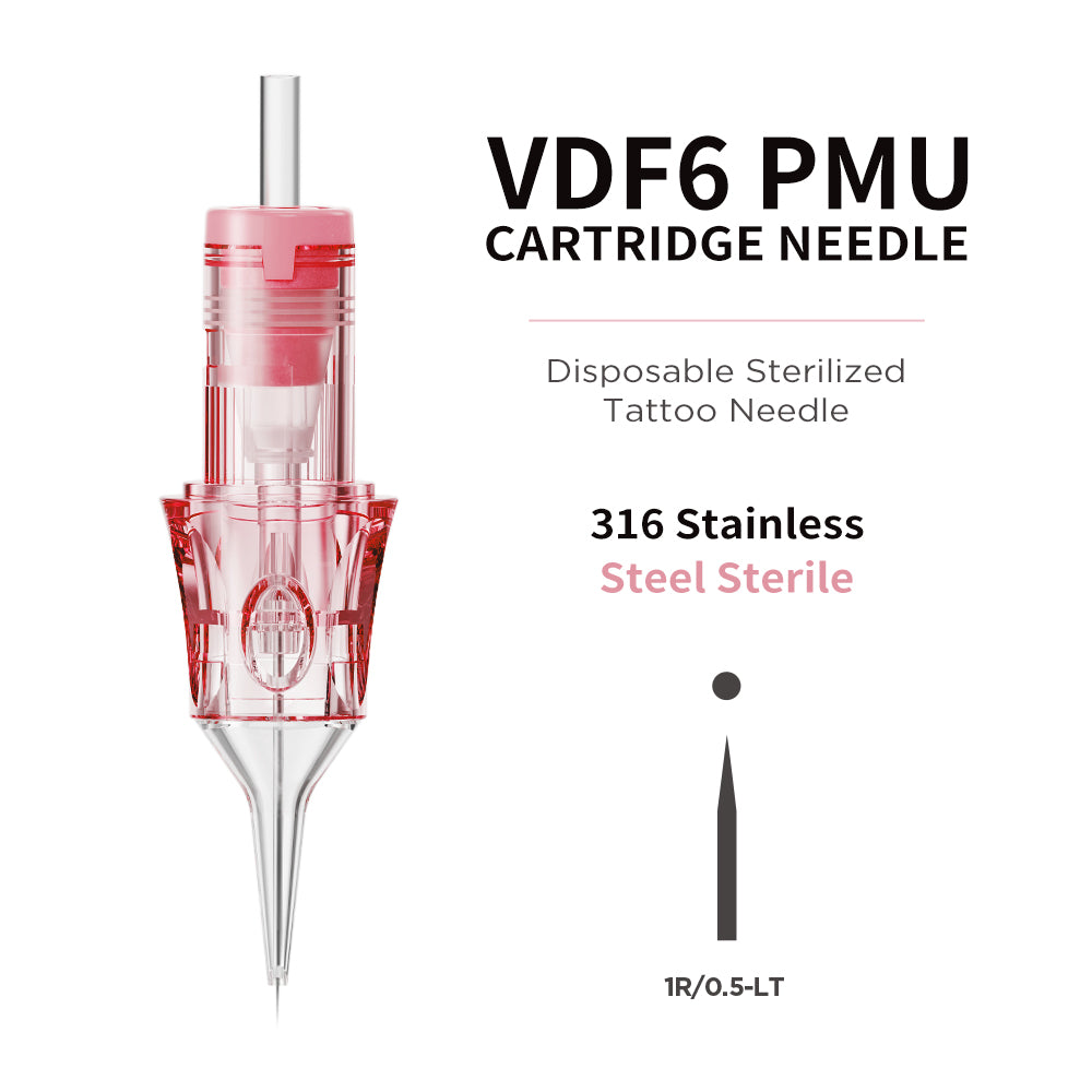 V6 Pink & Transparent Needle Cartridge – Standard Model