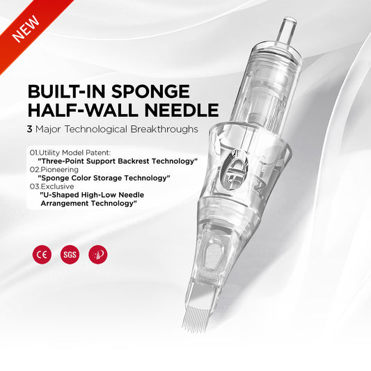 V6 Universal Needle Cartridge – 0.18 Ultra-Fine UX14/0.18-ST (10PCS/Box)