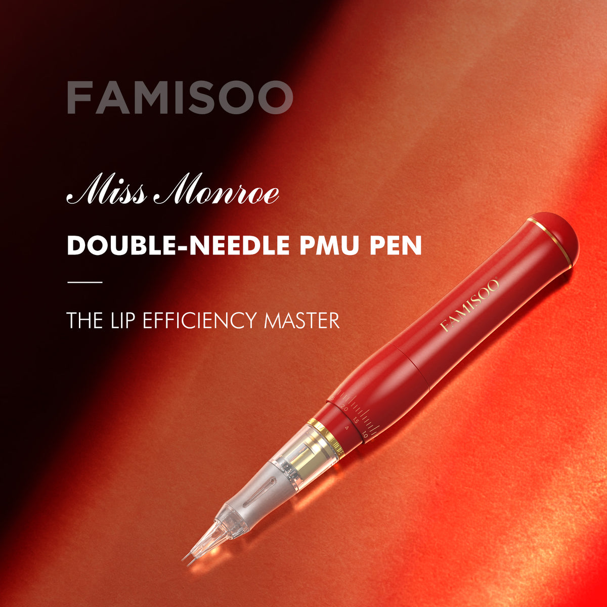 FAMISOO Miss Monroe Double-Needle PMU Machine – Dual-Rod Cartridge System