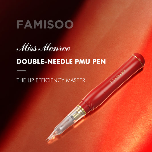FAMISOO Miss Monroe Double-Needle PMU Machine – Dual-Rod Cartridge System
