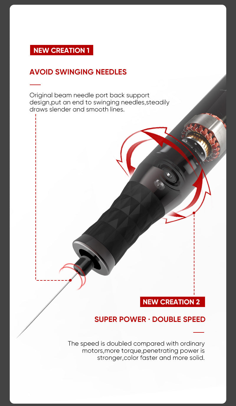 BIG SHARK 2.0 Traditional PMU Machine Handle – NUOJO PURE 1 SERIES