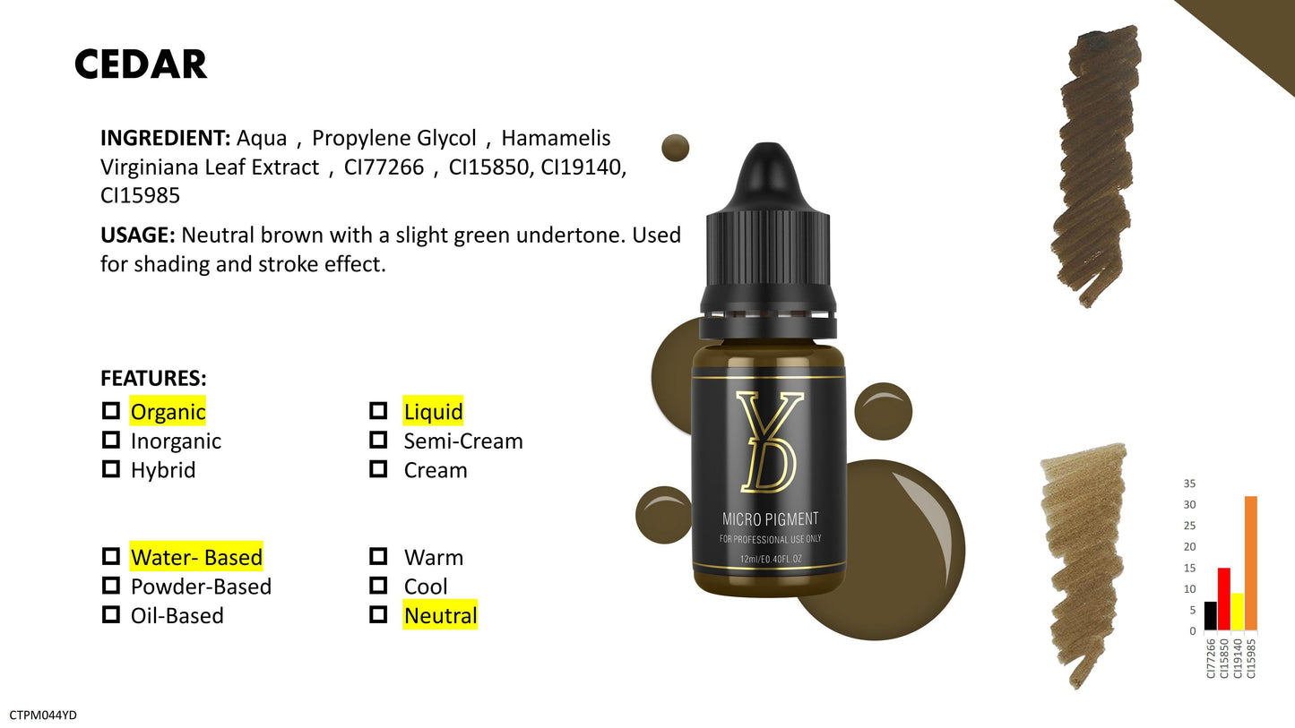🎁 YD PMU Organic Liquid Pigment 6ML Sample (100% off)