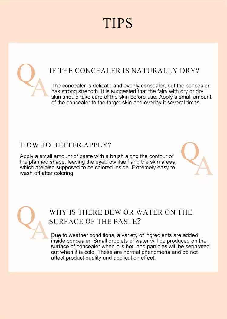 YD PMU Eyebrow Paste Conceal Cream (With Brush)