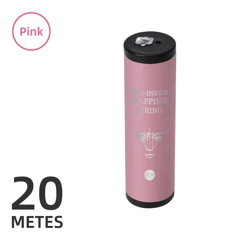 20M Pre-Inked PMU Mapping String | Professional Eyebrow Mapping Thread with Metal Tube Dispenser