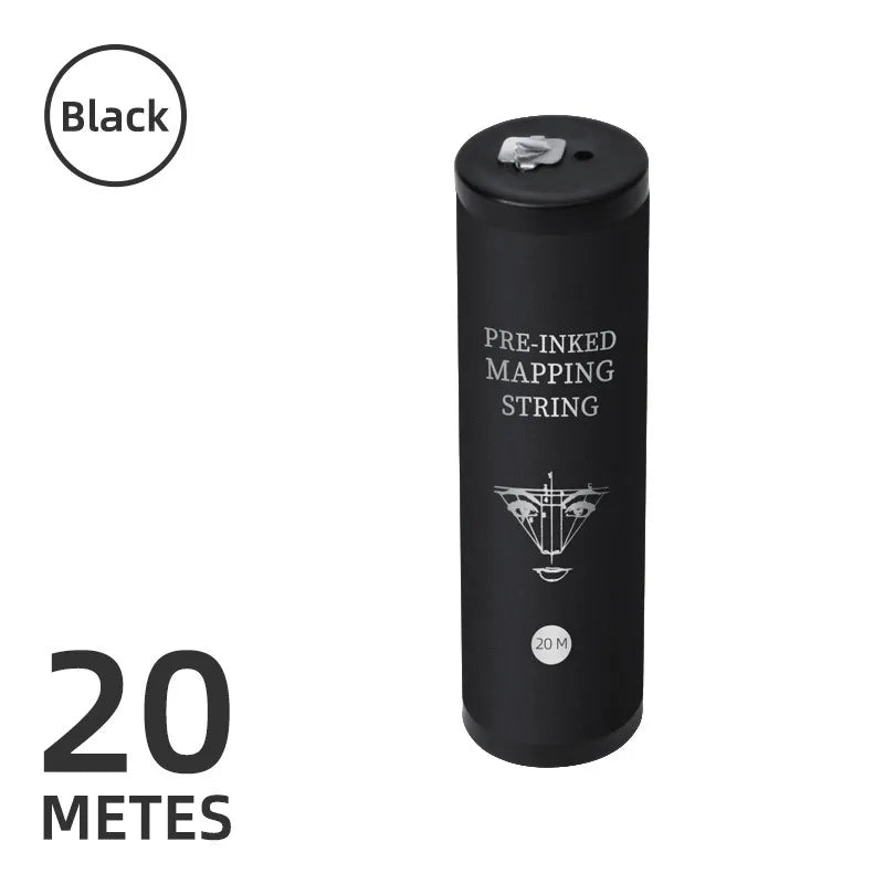 20M Pre-Inked PMU Mapping String | Professional Eyebrow Mapping Thread with Metal Tube Dispenser