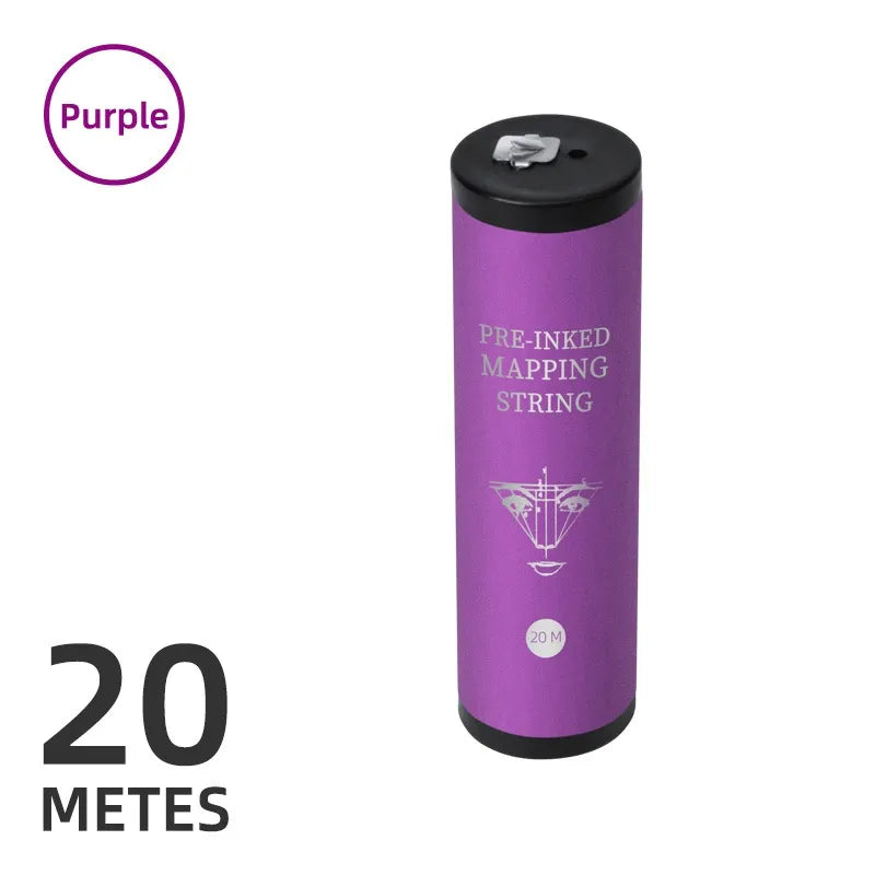 20M Pre-Inked PMU Mapping String | Professional Eyebrow Mapping Thread with Metal Tube Dispenser