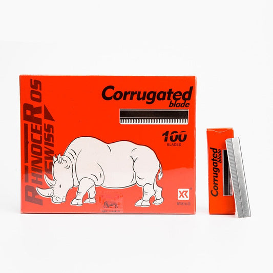 Professional Corrugated Eyebrow Razor Blades – Carbon Steel / Stainless Steel