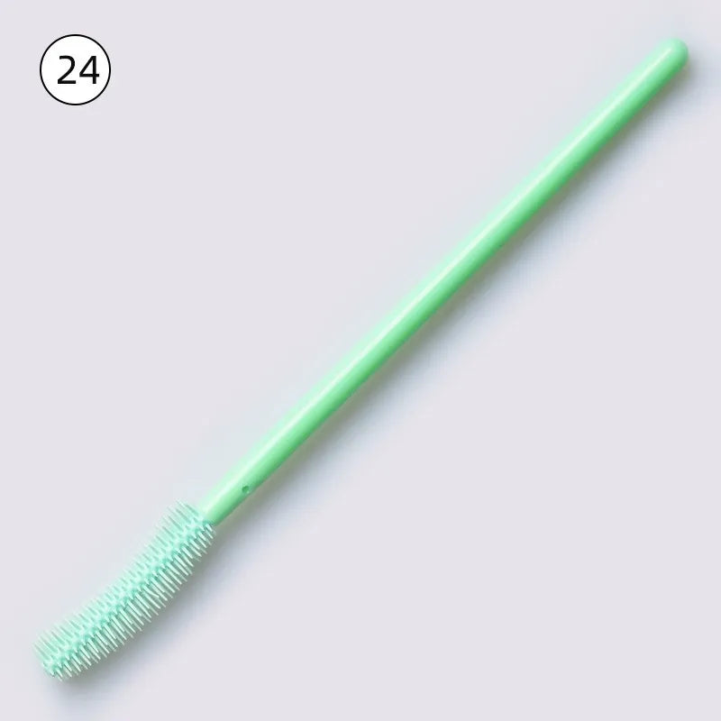 Disposable Silicone Mascara Wands – Colorful Flexible Eyelash & Brow Brushes | 50PCS