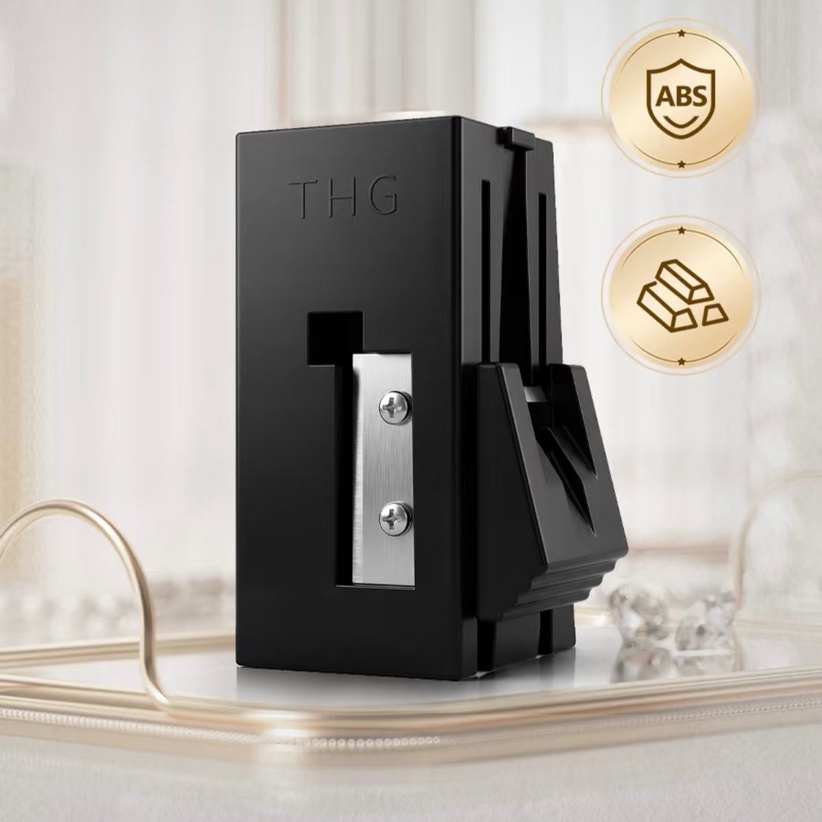 THG Professional Eyebrow Pencil Sharpener – Machete Tip PMU Brow Pencil Shaping Tool
