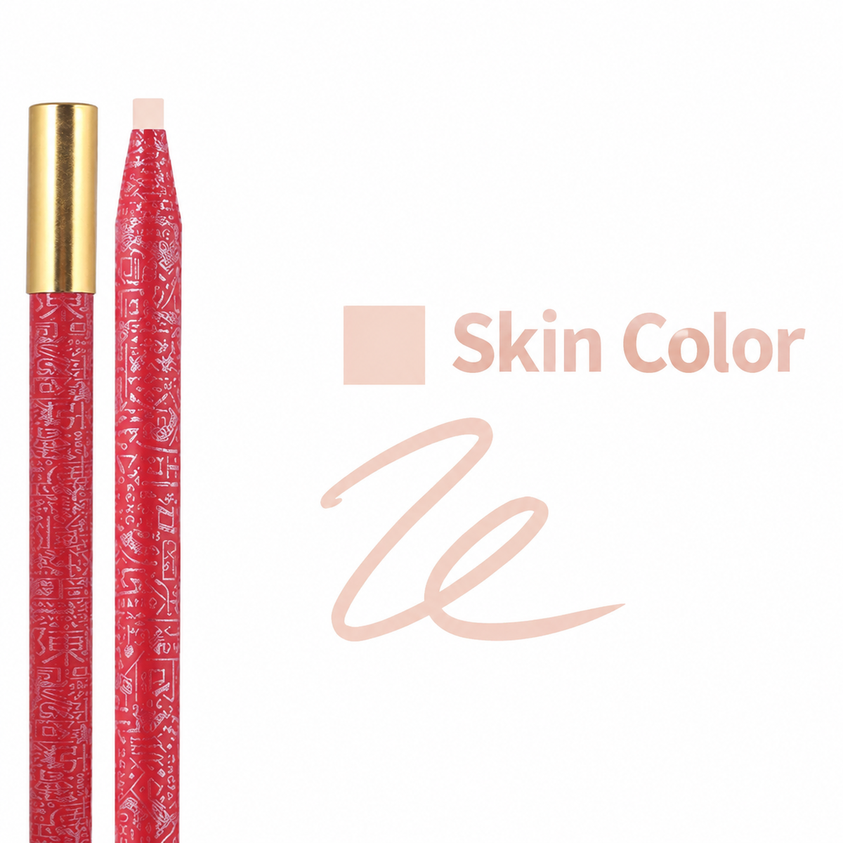 Professional Pull-String Hard-Core Eyebrow Pencil – Waterproof PMU Brow Mapping Pencil, 12PCS/Box