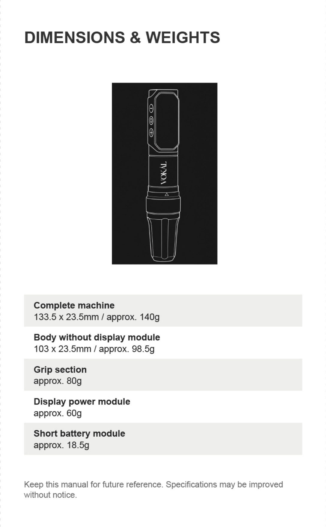 VOKÁL™ PMU Wireless Machine – Model VK01
