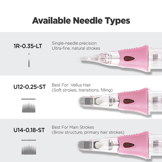 V6 Needle Cartridge – Integrated Pink Silicone Design