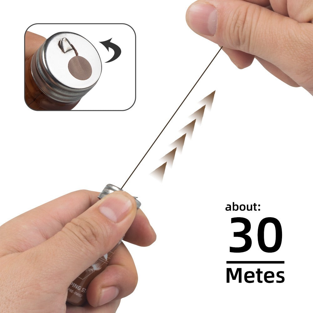 30M Pre-Inked PMU Mapping String – Professional Eyebrow Measuring Thread for Brow Mapping & Permanent Makeup Design