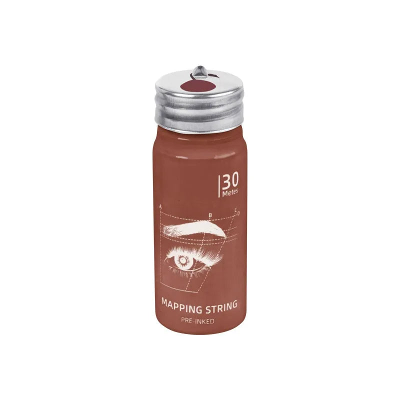 30M Pre-Inked PMU Mapping String – Professional Eyebrow Measuring Thread for Brow Mapping & Permanent Makeup Design