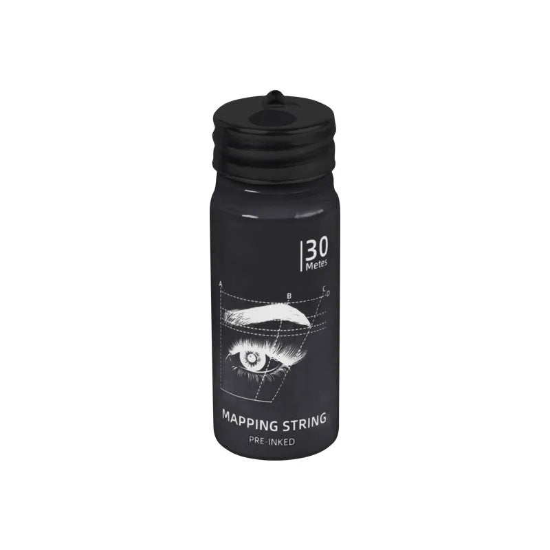 30M Pre-Inked PMU Mapping String – Professional Eyebrow Measuring Thread for Brow Mapping & Permanent Makeup Design