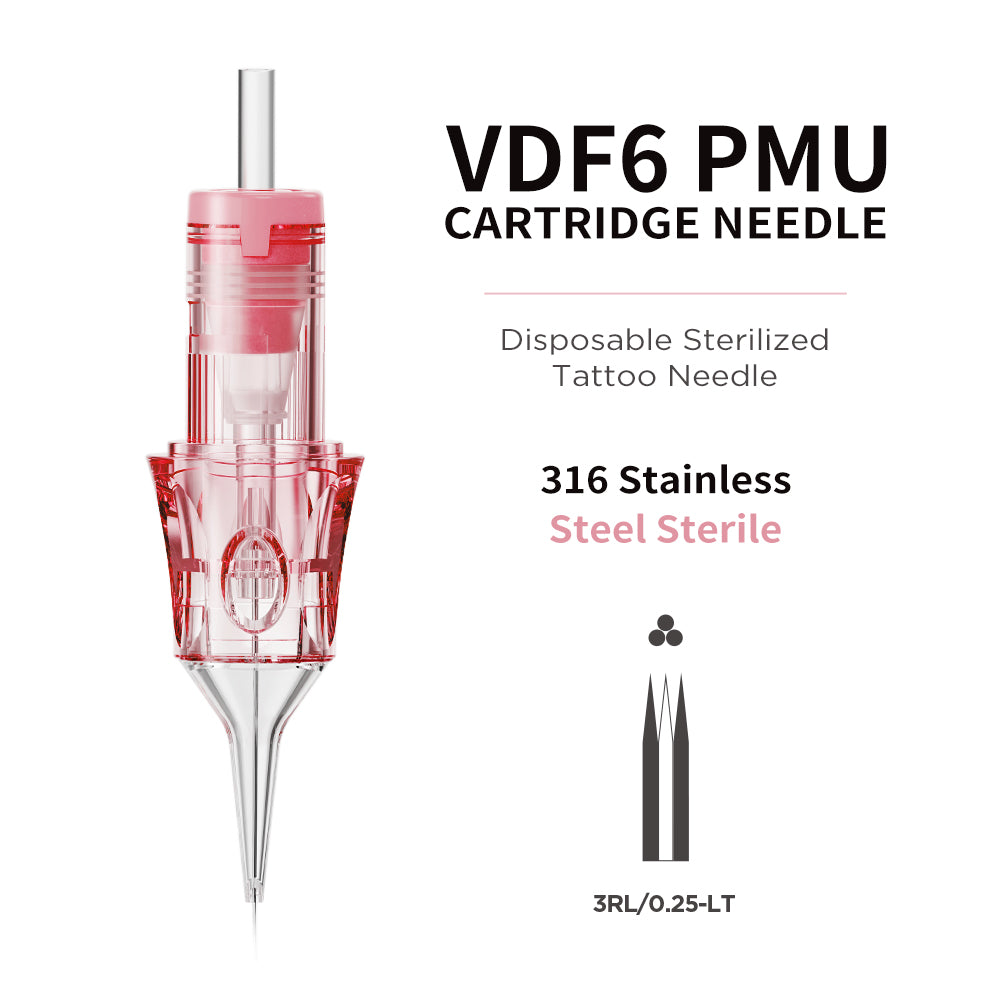 V6 Pink & Transparent Needle Cartridge – Standard Model