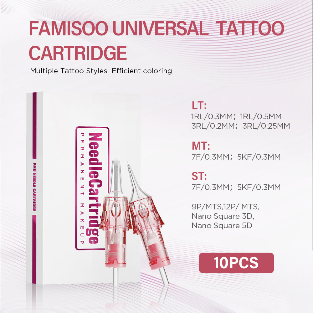 V6 Pink & Transparent Needle Cartridge – Standard Model