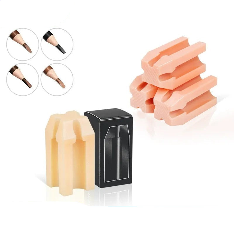 4-in-1 Eyebrow Pencil Sharpener Block – Precision Shaping Tool for PMU Artists