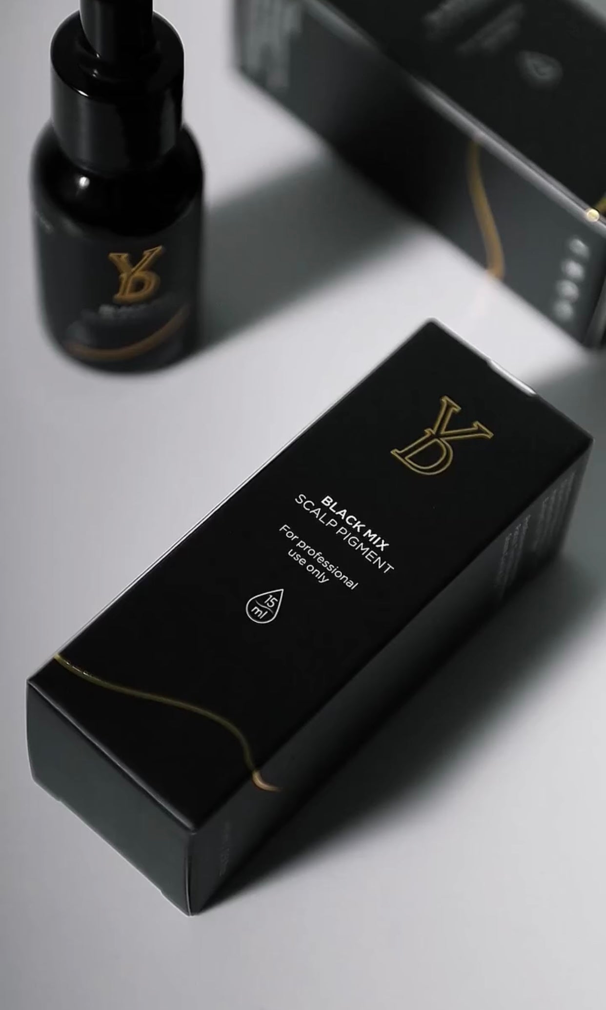 YD Professional Scalp Micropigmentation Pigments — BLACK MIX & BLACK PRO