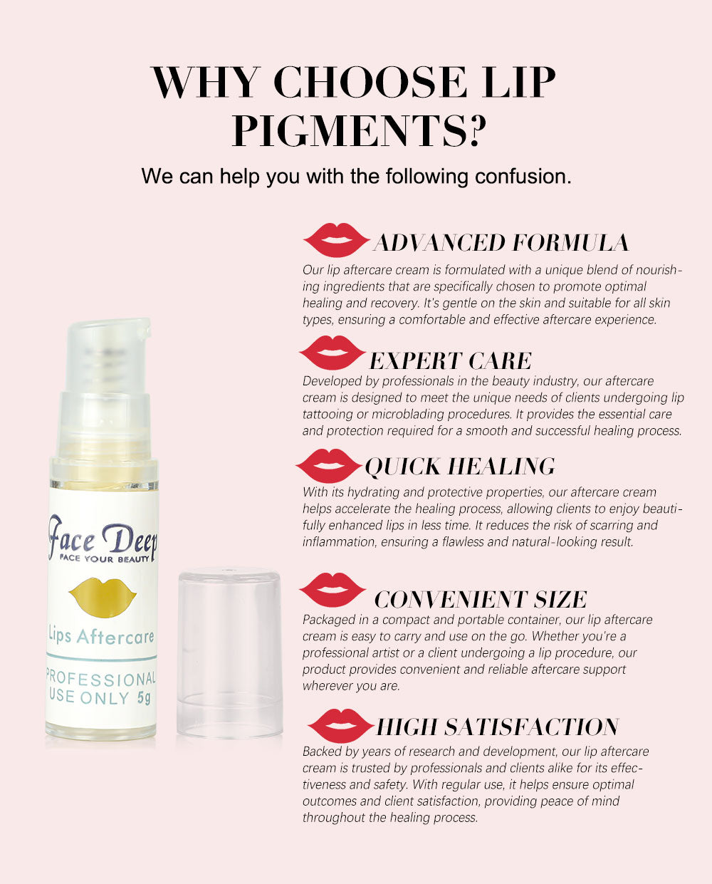 Lip Aftercare - Premium Lip Healing Solution for Permanent Makeup Professionals and Clients