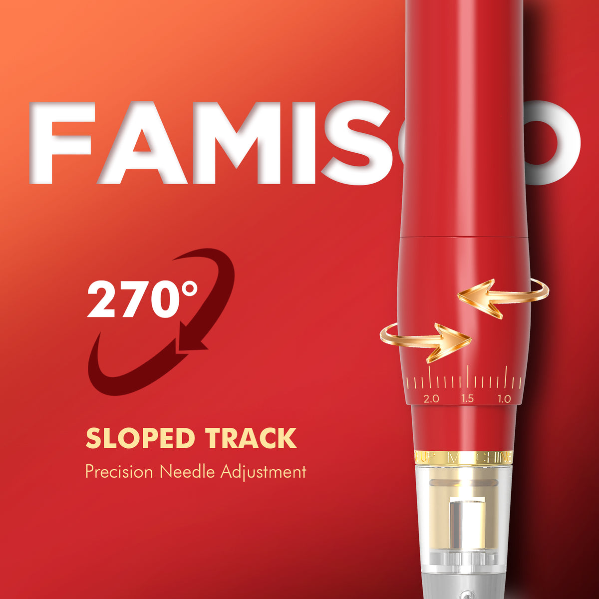 FAMISOO Miss Monroe Double-Needle PMU Machine – Dual-Rod Cartridge System