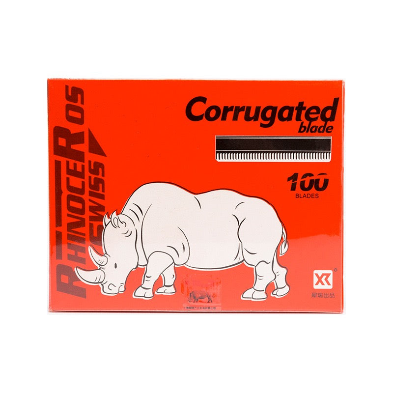 Professional Corrugated Eyebrow Razor Blades – Carbon Steel / Stainless Steel